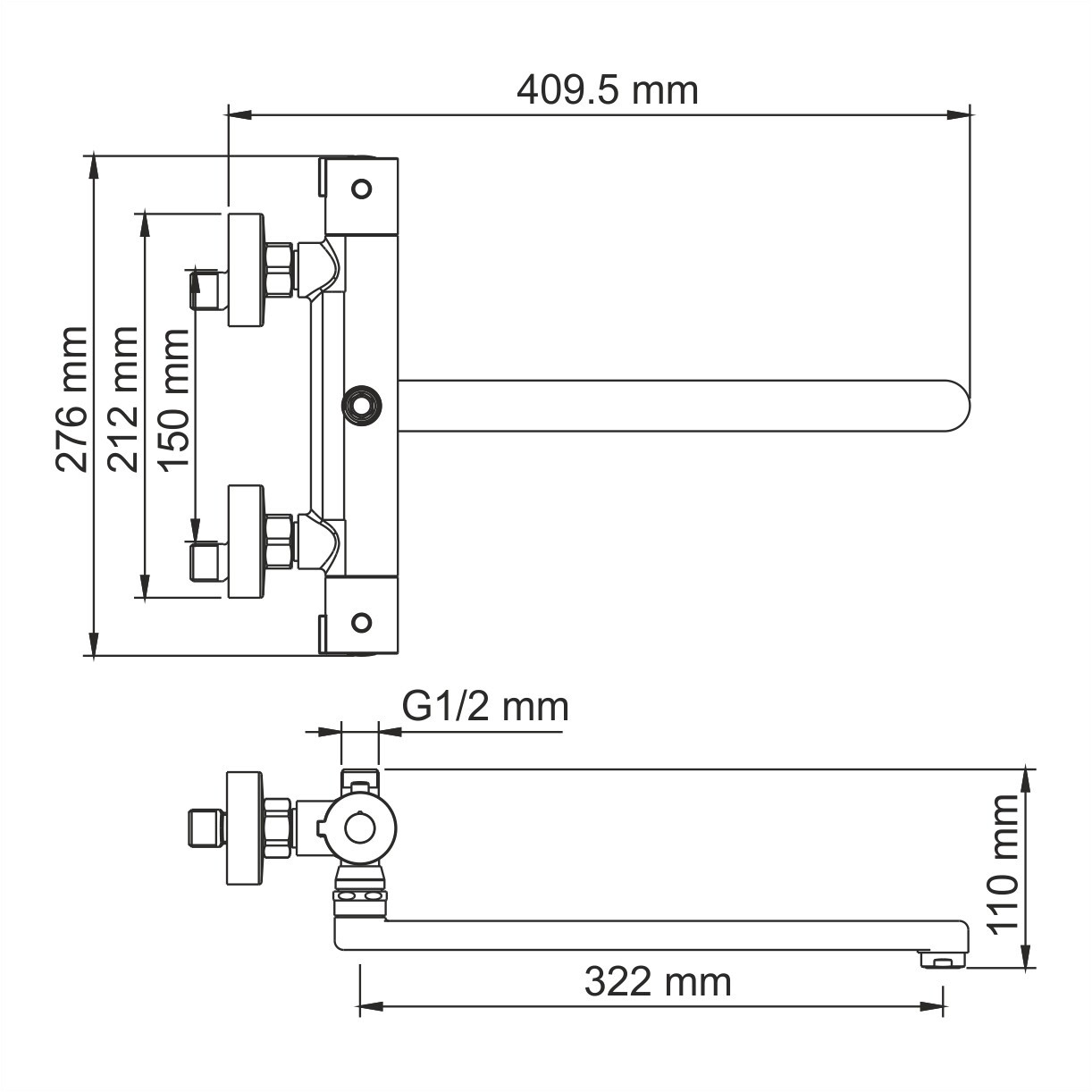 Приобрести wasserkraft смеситель для ванны с термостатом berkel 4822l, хром