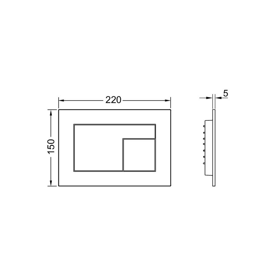 Приобрести tece кнопка смыва valvet для инсталляции, серо бежевая 9240733
