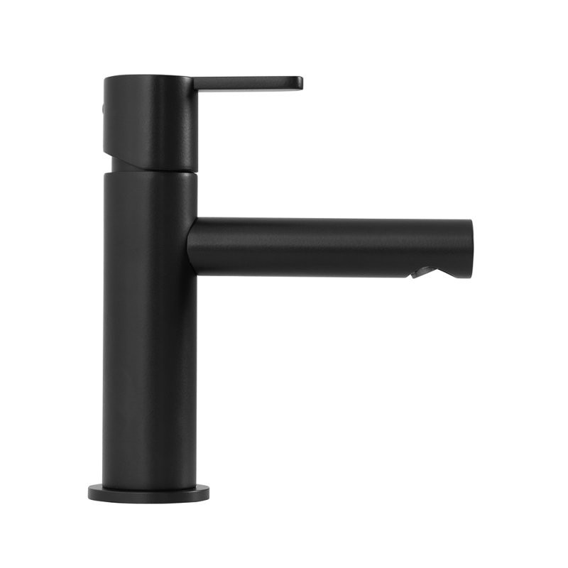 Приобрести cezares смеситель для раковины leaf с донным клапаном, черный матовый leaf-lsm1-nop