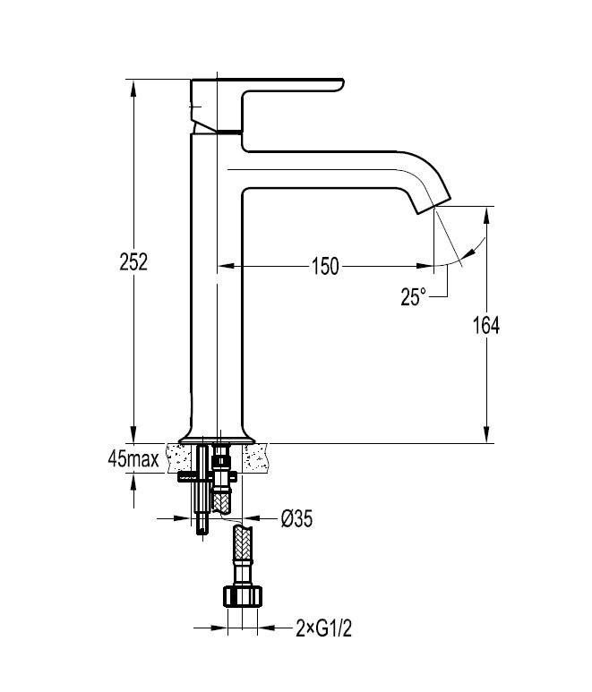 Приобрести cezares смеситель для раковины eco, высокий, хром eco-lc-01-w0