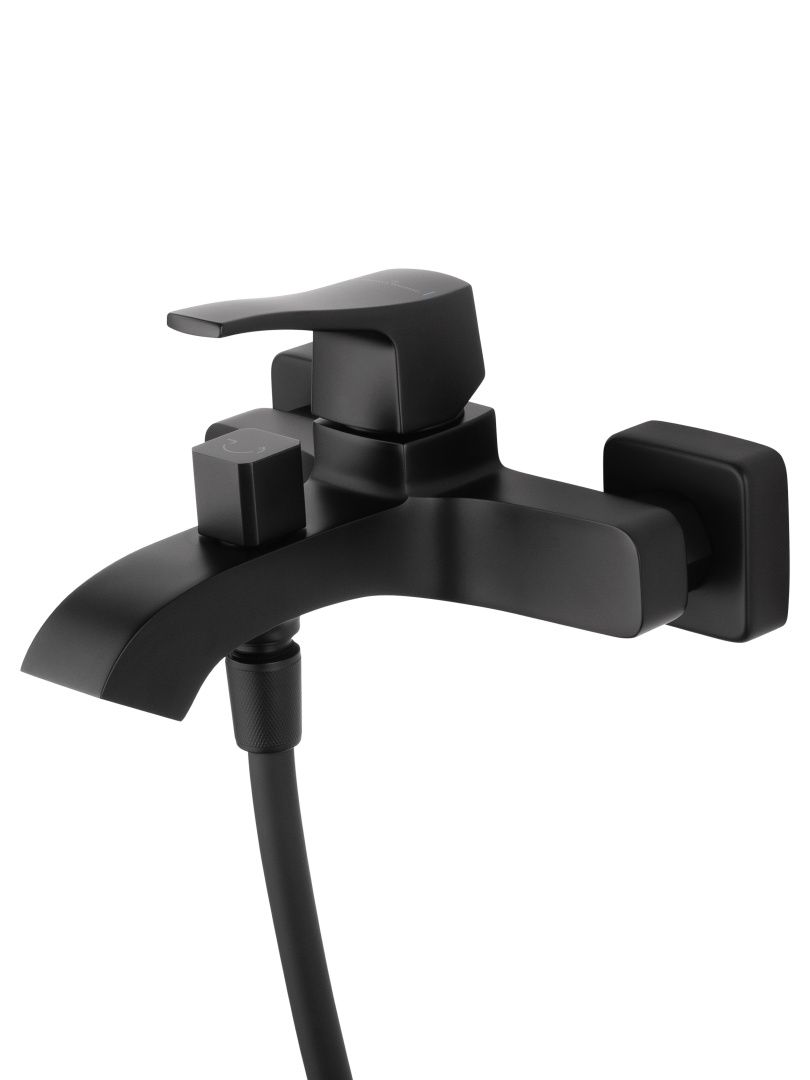 Приобрести смеситель для ванны с душем wonzon & woghand flex, черный матовый (ww-88037072-mb)