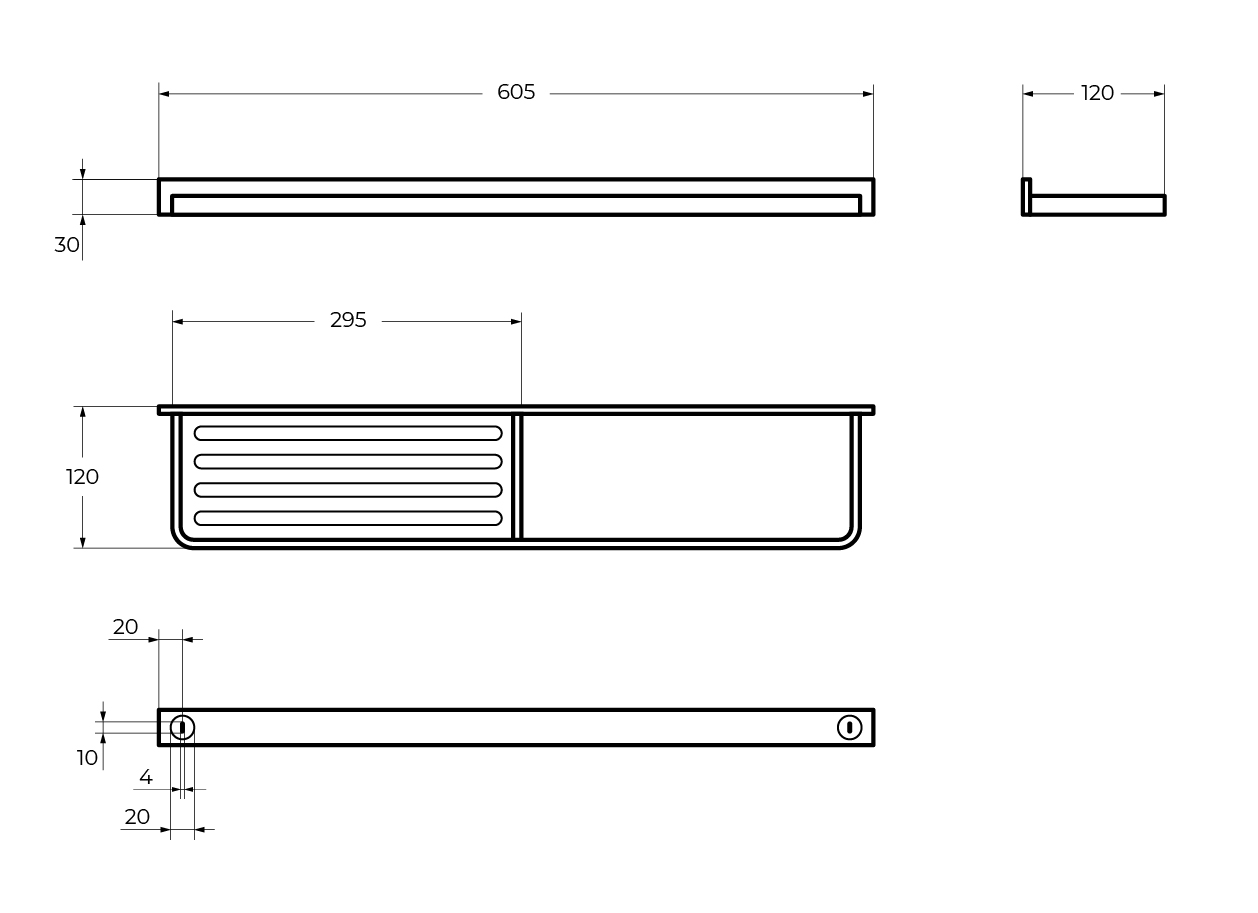 Приобрести cezares полка с полотенцедержателем maxima 60 см, хром czr-f-8916