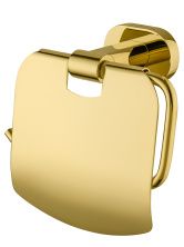 Держатель для туалетной бумаги с крышкой WONZON & WOGHAND FIRST, Глянцевое золото (WW-8426-LG)