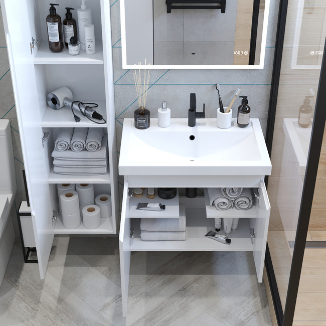 Приобрести briz тумба подвесная biella 60 см, белая, т18-60