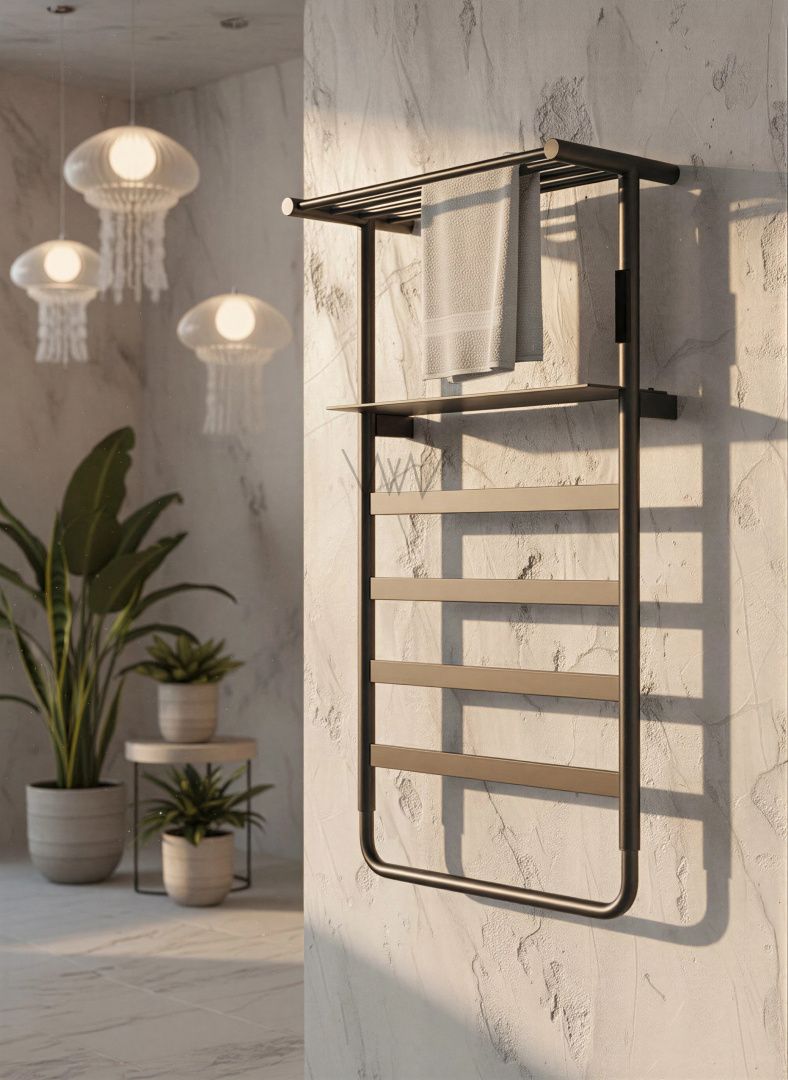 Приобрести полотенцесушитель электрический wonzon & woghand düsseldorf, темный графит (ww-a208-gm)