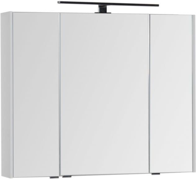 Приобрести aquanet зеркальный шкаф латина 90 см, белый