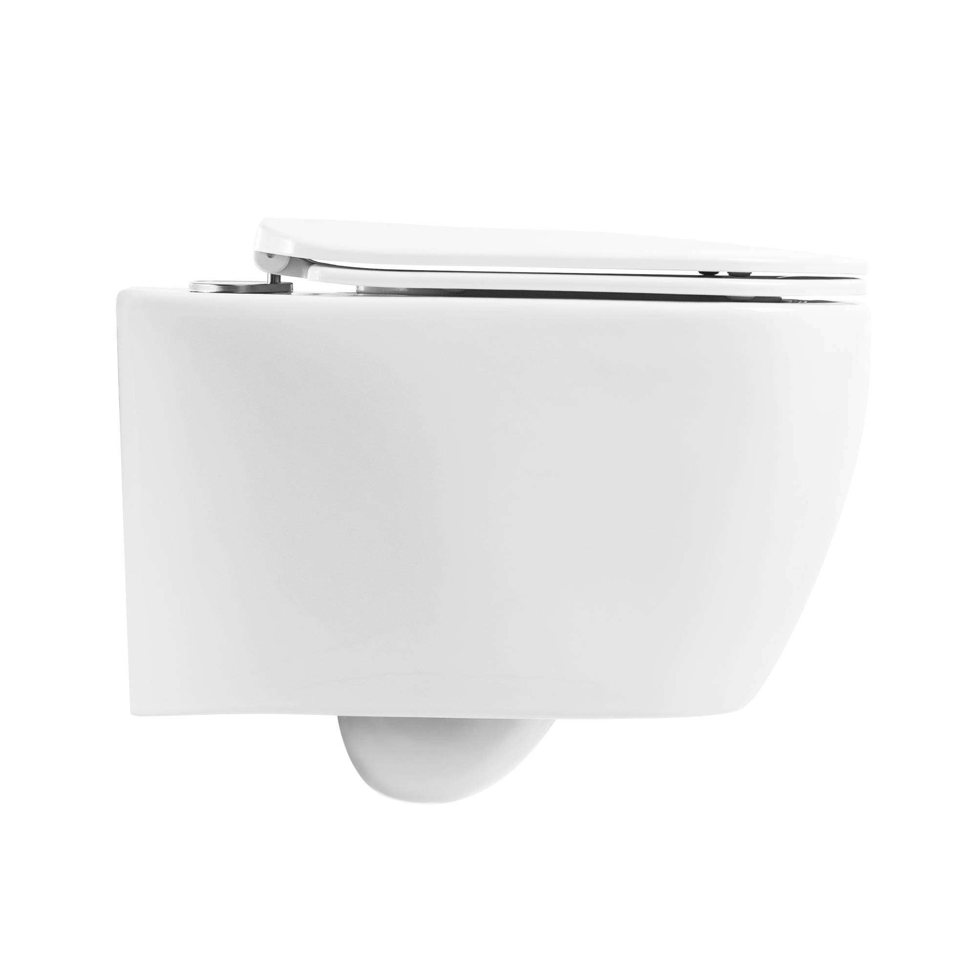 Приобрести belbagno унитаз безободковый подвесной genova с сиденьем дюропласт, микролифт, белый bb1102ch/bb1102sc