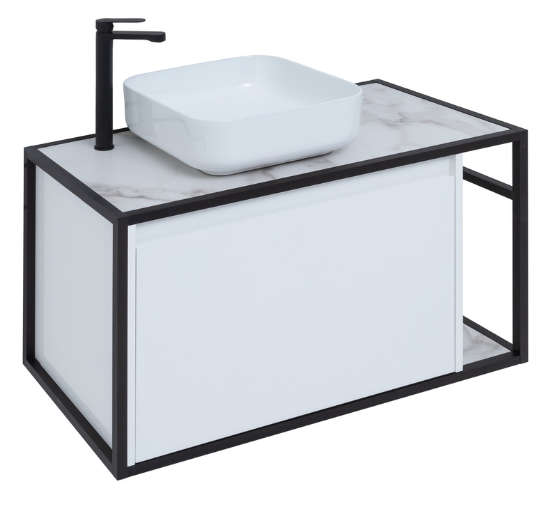 Приобрести aquanet тумба со столешницей nova lite loft 90 см, l белая