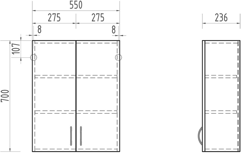 Приобрести vigo шкаф alessandro 55см, белый sh.ale.55