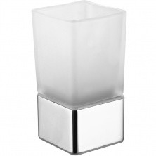 AZARIO Стакан для зубных щеток RINA, хром AZ-130B