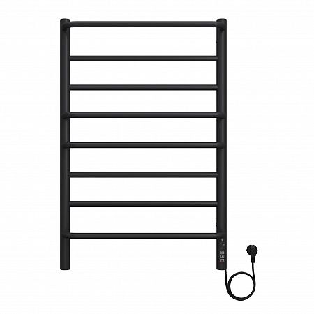 Приобрести terminus полотенцесушитель евромикс п8 50х80 см, электрический, черный матовый