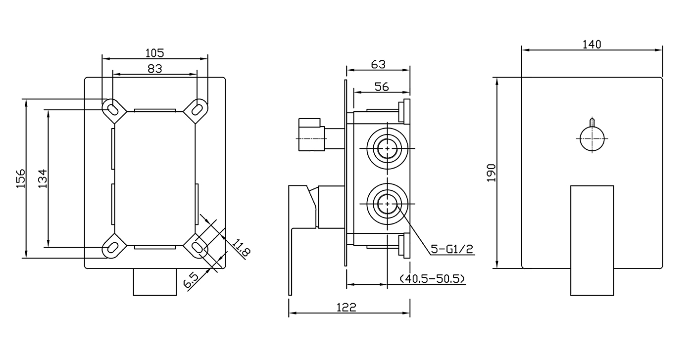 Приобрести belbagno смеситель для душа romano, встраиваемый, хром rom-vdi-crm