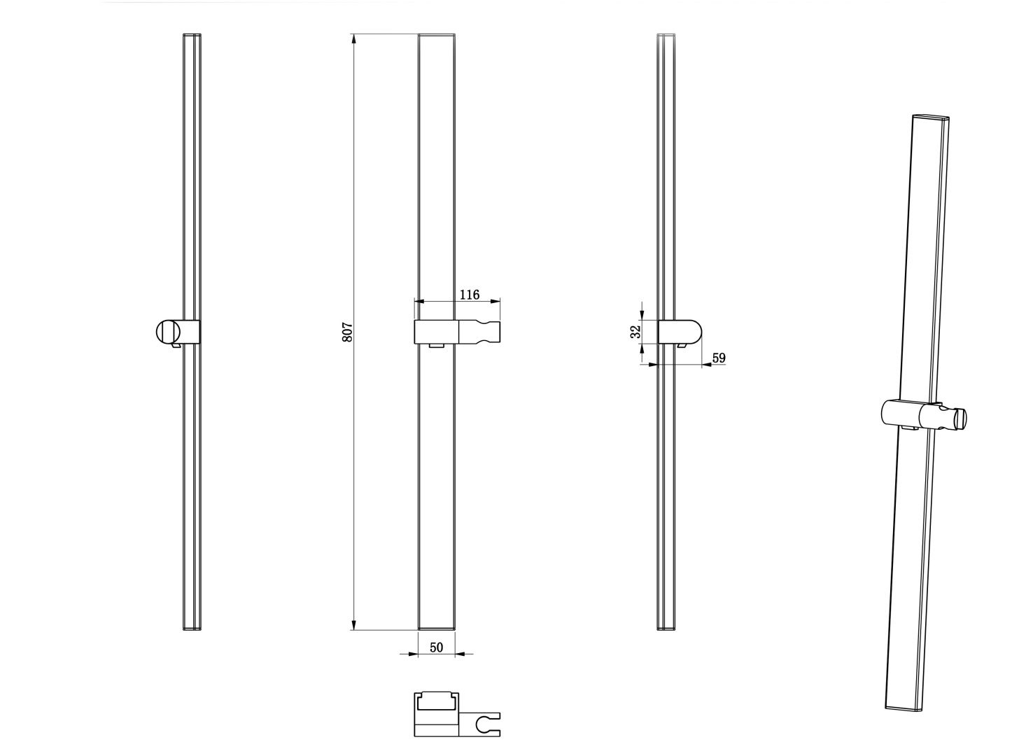 Приобрести душевая штанга wonzon & woghand, брашированное золото (ww-986210-bg)