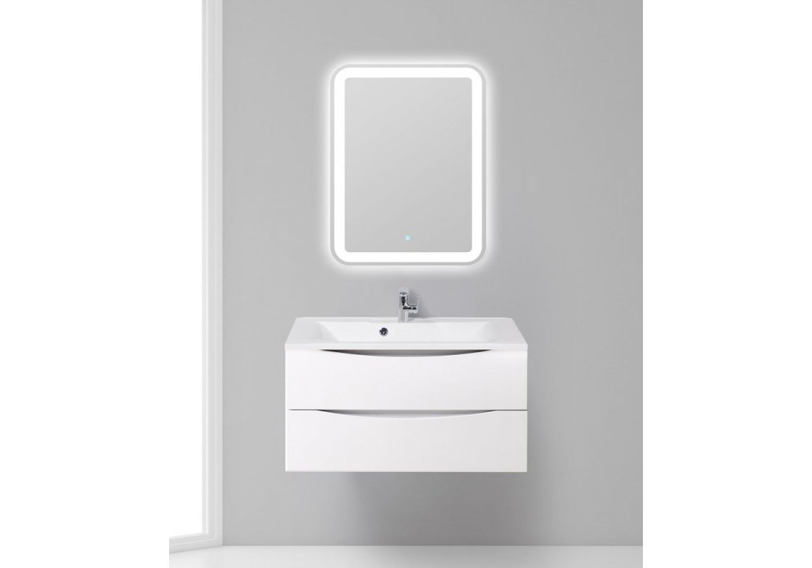 Приобрести тумба подвесная с раковиной belbagno marino-1000-2c-so-bl-p 100 см, bianco lucido