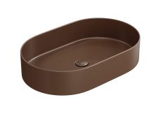 Hayzburg Накладная раковина чаша 60х38 см, кофеин матовая HB-0036MDB