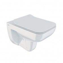 IDDIS Унитаз подвесной безободковый Vibe, с тонкой быстросъемной крышкой микролифт, VIBRDSEi25