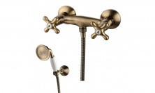 LEMARK Смеситель для душа Vintage, двухвентильный, бронза LM2803B
