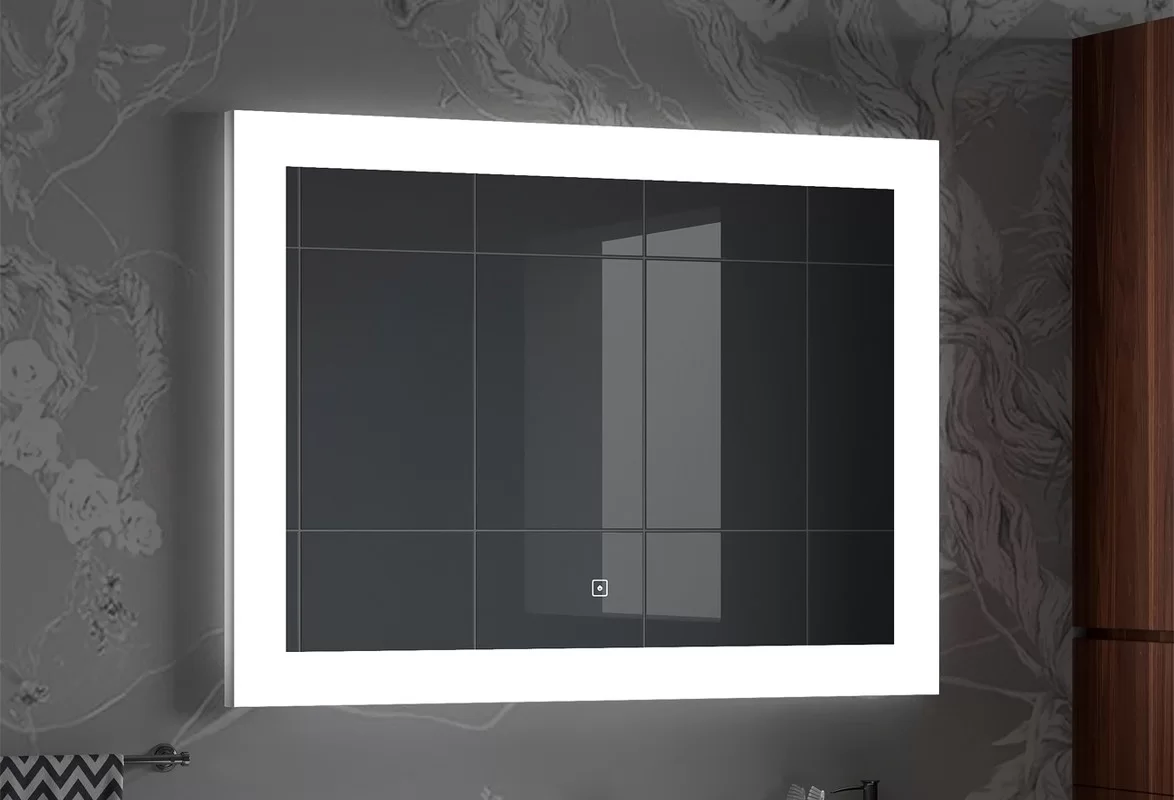 Приобрести continent зеркало с подсветкой relax 80х60 см, белое