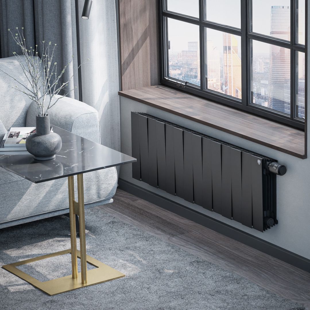 Приобрести royal thermo радиатор биметаллический pianoforte 300 /noir sable ( черный графит ) vdr - 14 секц.