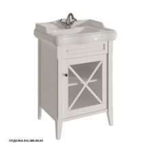 Caprigo Тумба с раковиной NAPOLI 60 см, правая, белая, эмаль