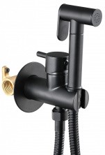 Savol Смеситель с гигиеническим душем, черный матовый S-FXQ002Н