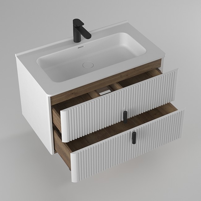 Приобрести briz тумба подвесная bianco 80 см, белая матовая, т18-80