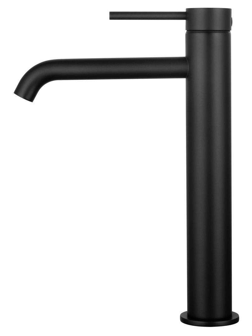 Приобрести смеситель для раковины высокий wonzon & woghand stick, черный матовый (ww-88239017-mb)