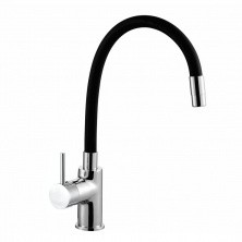 Azario Смеситель для кухни TASCO, черный\хром AZ15494321