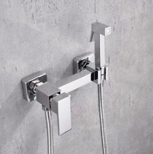 Приобрести grocenberg смеситель с гигиеническим душем, хром gb101ncr