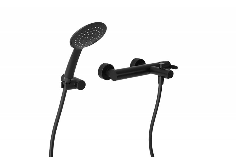 Приобрести cezares смеситель для душа leaf, черный матовый leaf-vd-nop