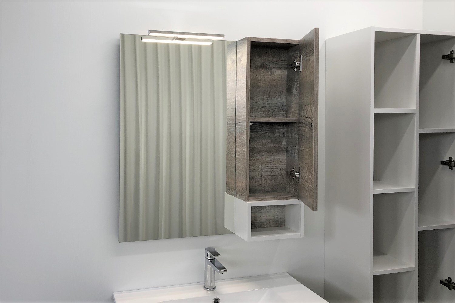 Приобрести сomforty зеркало-шкаф "турин-75" дуб бежевый