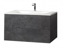CEZARES Тумба подвесная с раковиной PREMIER 100х56см, темно серый