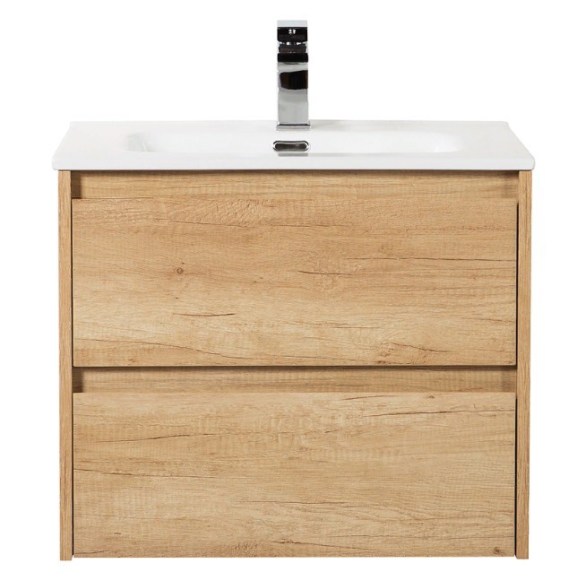 Приобрести тумба подвесная с раковиной belbagno kraft-600-2c-so-rnn 60 см, rovere nebrasca nature