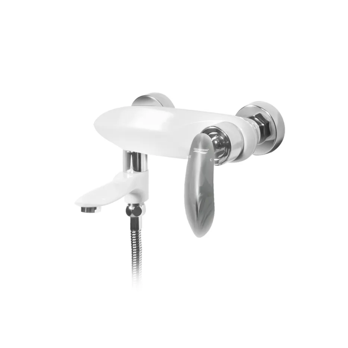 Приобрести grocenberg смеситель для ванны, белый\ хром gb8001wc