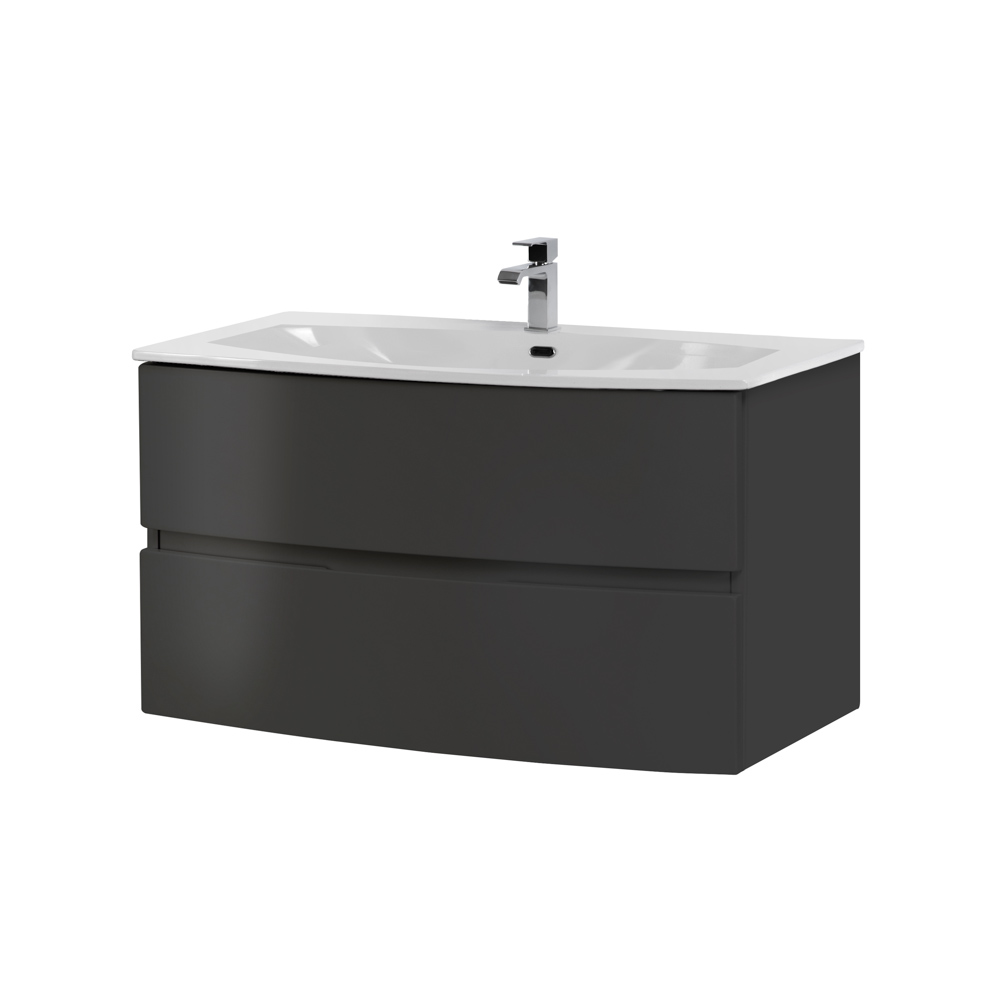 Приобрести cezares тумба подвесная с раковиной elettra 100 см grafite,литьевой мрамор, графит 55526