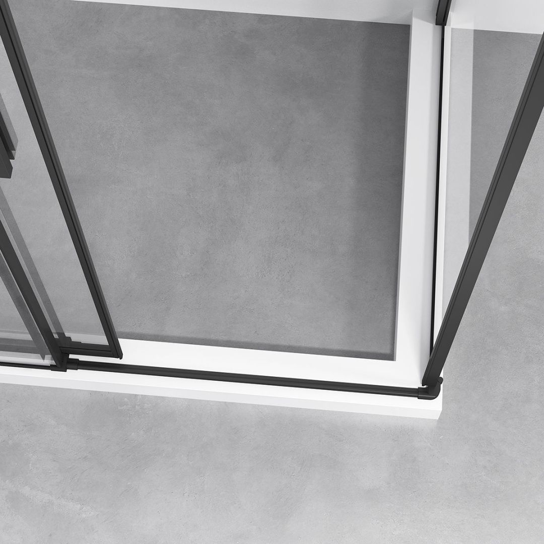 Приобрести vincea душевое ограждение slim-n 80х120 см, прозрачное, черная vsr-4sn8012clb