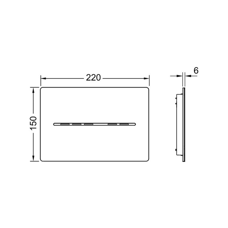 Приобрести tece кнопка смыва solid для инсталляции, бесконтактная 12 v, глянцевый хром 9240451