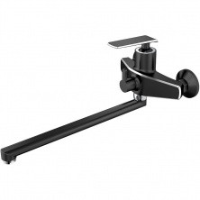 HAIBA Смеситель для ванны 224мм, черный\хром HB-22548-7