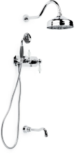 Boheme Душевая система Tradizionale, встраиваемоя, хром\кристаллы 268-CRST