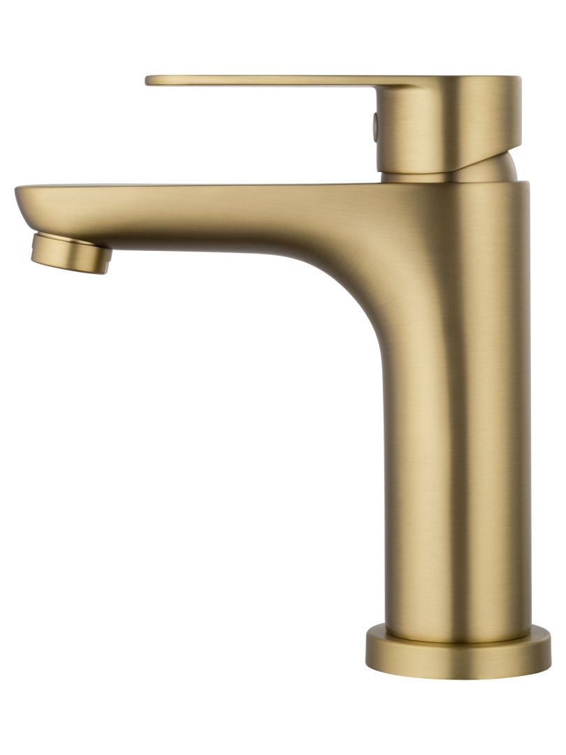 Приобрести смеситель для раковины wonzon & woghand alfa, брашированное золото (ww-a40202-bg)