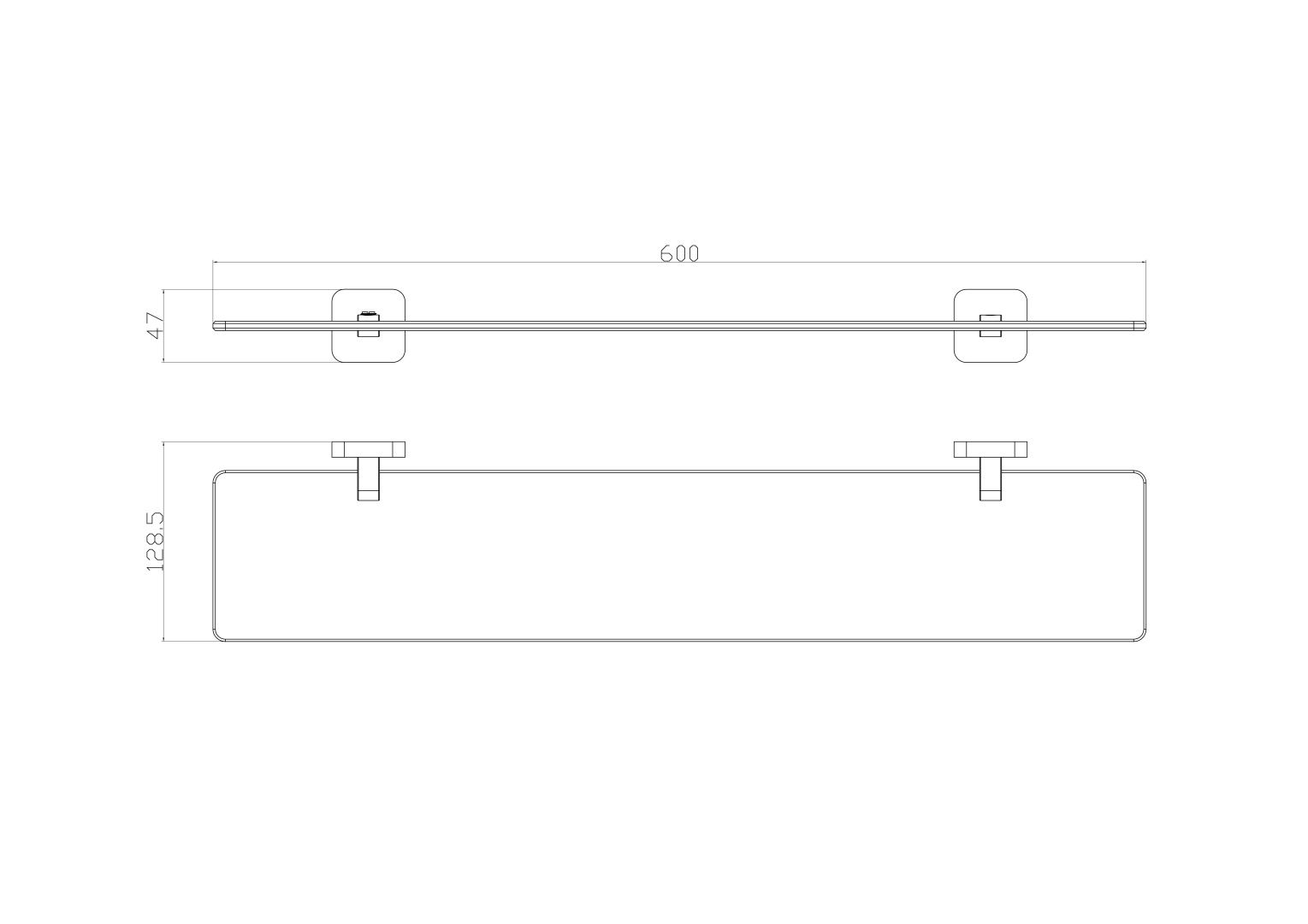 Приобрести стеклянная полка для ванной wonzon & woghand still, хром (ww-6627)