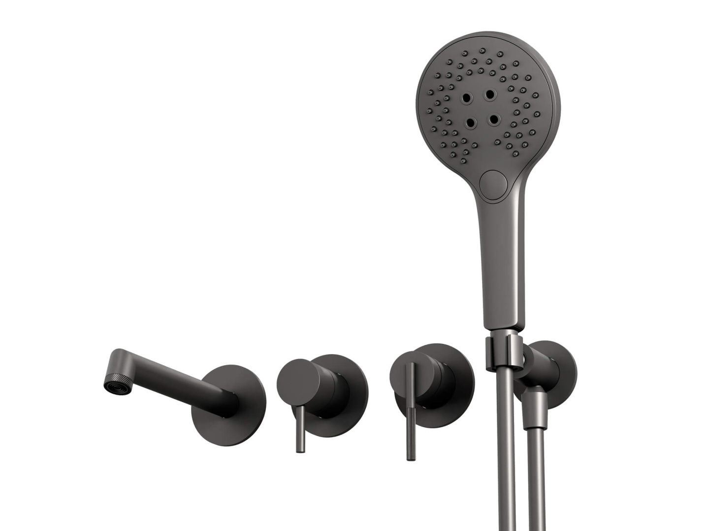 Приобрести hayzburg встраиваемый смеситель для ванны и душа, графит hb-4004-2gg