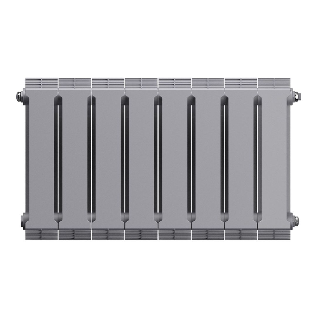 Приобрести royal thermo радиатор биметаллический pianoforte 300 /silver satin ( серебристый ) - 8 секц.