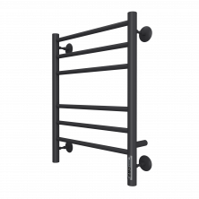 Полотенцесушитель 450х600 мм электрический Terminus Аврора П6, КС 9005, черный матовый 4670078527479