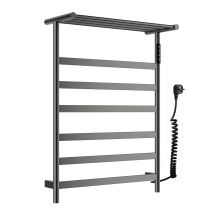 Полотенцесушитель электрический с полкой WONZON & WOGHAND ESSEN, Темный графит (WW-A403-GM)