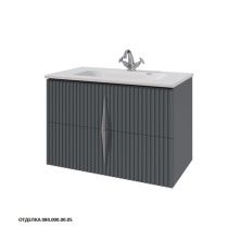 Caprigo Тумба с раковиной NOVARA 85 см, графит, эмаль 34912 3