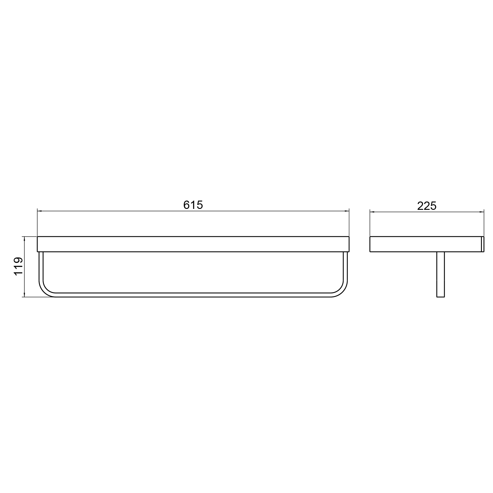 Приобрести полка для полотенец timo petruma 15258/03 черный