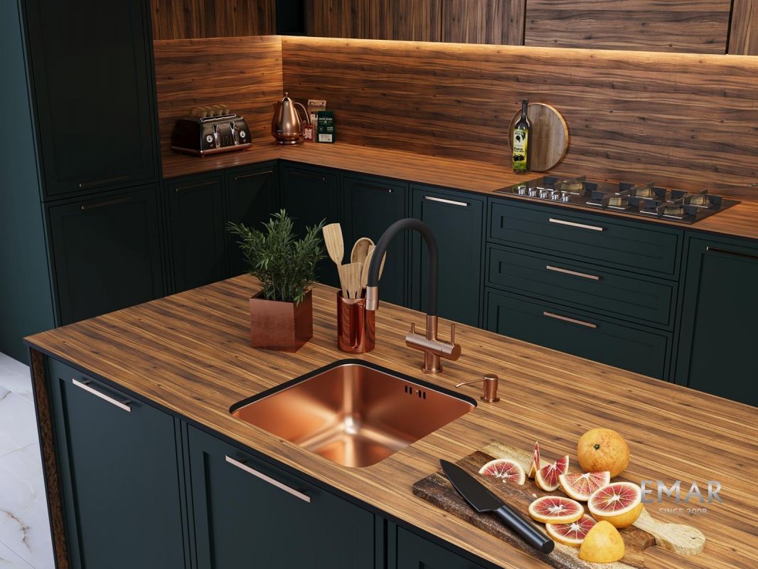 Приобрести emar смеситель для кухни, медь ес - 3015 pvd coppery