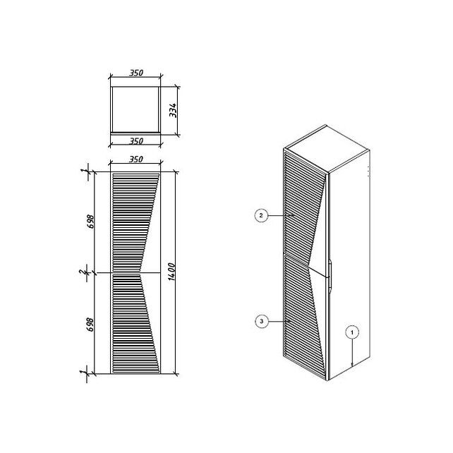 Приобрести caprigo пенал modo-smalty terza 35 см, синий, эмаль