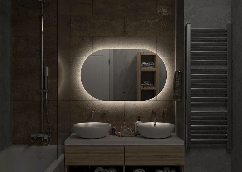 Приобрести continent зеркало с подсветкой fleur 120х70 см, бесконтактный включатель, белое